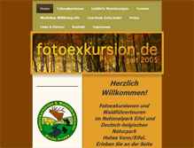 Tablet Screenshot of fotoexkursion.de